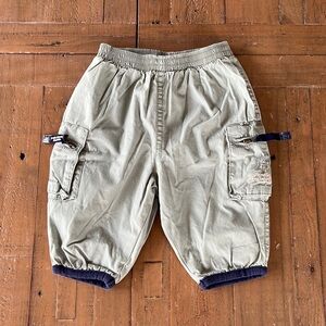 Jacadi olive green windbreaker cargo pants